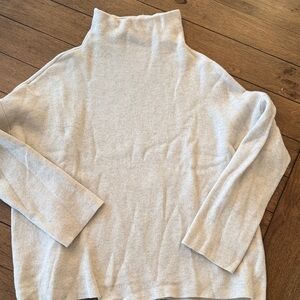 Vince Soft Cream Turtleneck Sweater